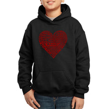 Load image into Gallery viewer, Love Yourself - Boy&#39;s Word Art Hooded Sweatshirt