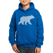 Load image into Gallery viewer, LA Pop Art Boy&#39;s Word Art Hooded Sweatshirt - Mama Bear