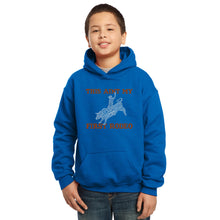 Load image into Gallery viewer, LA Pop Art Boy&#39;s Word Art Hooded Sweatshirt - This Aint My First Rodeo