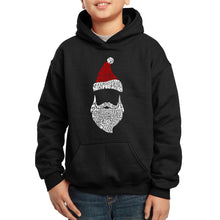 Load image into Gallery viewer, LA Pop Art Boy&#39;s Word Art Hooded Sweatshirt - Santa Claus