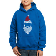 Load image into Gallery viewer, LA Pop Art Boy&#39;s Word Art Hooded Sweatshirt - Santa Claus