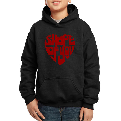 Shape of You  - Boy's Word Art Hooded Sweatshirt