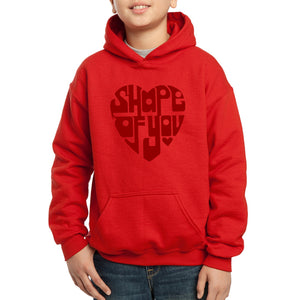 Shape of You  - Boy's Word Art Hooded Sweatshirt