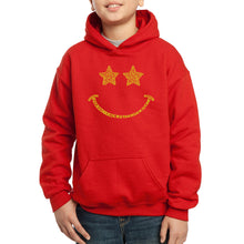 Load image into Gallery viewer, Rockstar Smiley  - Boy&#39;s Word Art Hooded Sweatshirt