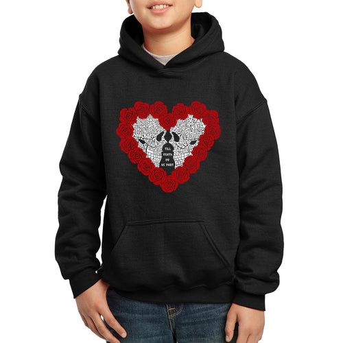 Boy's Word Art Hooded Sweatshirt - Til Death Do Us Part
