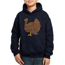 Load image into Gallery viewer, Thanksgiving - Boy&#39;s Word Art Hooded Sweatshirt