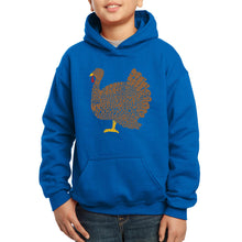 Load image into Gallery viewer, Thanksgiving - Boy&#39;s Word Art Hooded Sweatshirt