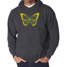 Load image into Gallery viewer, Butterfly  - Men&#39;s Word Art Hooded Sweatshirt