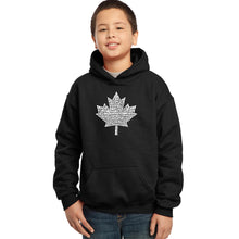 Load image into Gallery viewer, CANADIAN NATIONAL ANTHEM - Boy&#39;s Word Art Hooded Sweatshirt