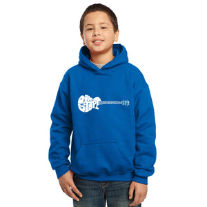 Don't Stop Believin' - Boy's Word Art Hooded Sweatshirt
