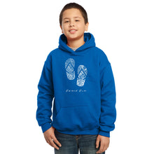 Load image into Gallery viewer, BEACH BUM - Boy&#39;s Word Art Hooded Sweatshirt