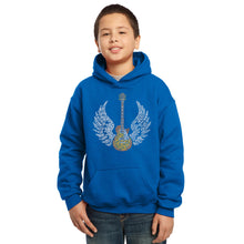 Load image into Gallery viewer, LYRICS TO FREE BIRD - Boy&#39;s Word Art Hooded Sweatshirt