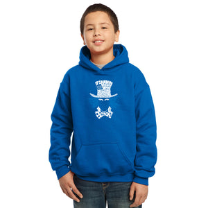 The Mad Hatter - Boy's Word Art Hooded Sweatshirt