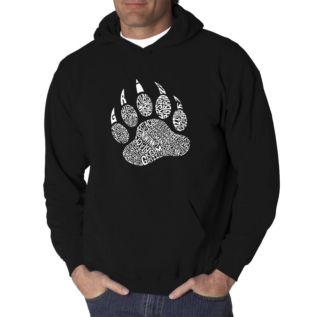 Types of Bears - Men's Word Art Hooded Sweatshirt