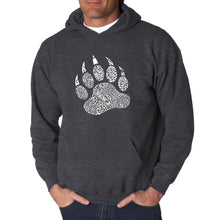Load image into Gallery viewer, Types of Bears - Men&#39;s Word Art Hooded Sweatshirt