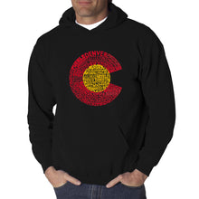 Load image into Gallery viewer, Colorado - Men&#39;s Word Art Hooded Sweatshirt