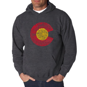 Colorado - Men's Word Art Hooded Sweatshirt
