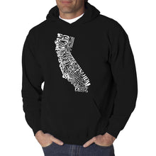 Load image into Gallery viewer, California State - Men&#39;s Word Art Hooded Sweatshirt