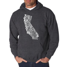 Load image into Gallery viewer, California State - Men&#39;s Word Art Hooded Sweatshirt