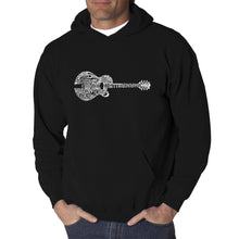 Load image into Gallery viewer, Country Guitar - Men&#39;s Word Art Hooded Sweatshirt