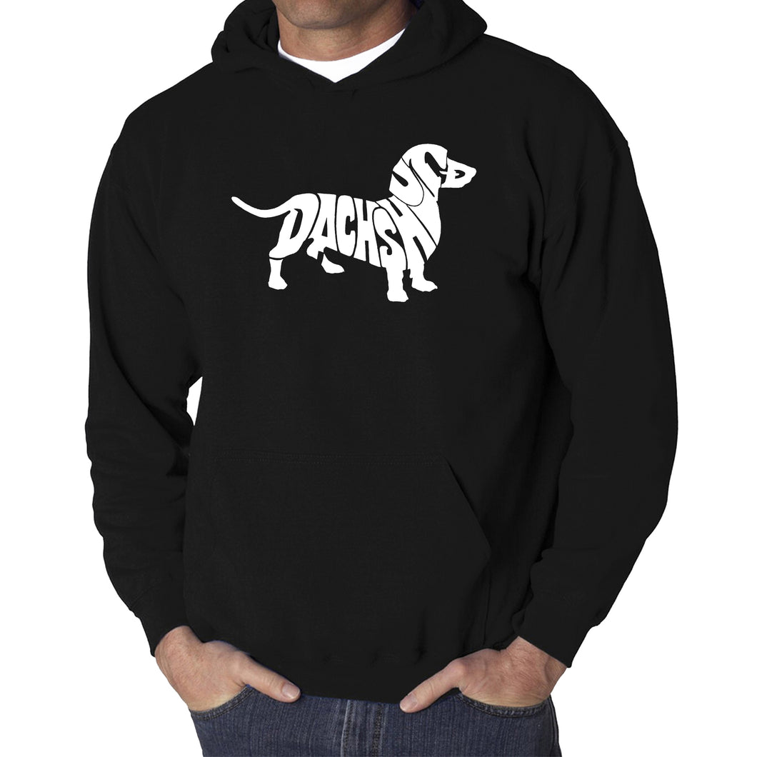 Dachshund  - Men's Word Art Hooded Sweatshirt