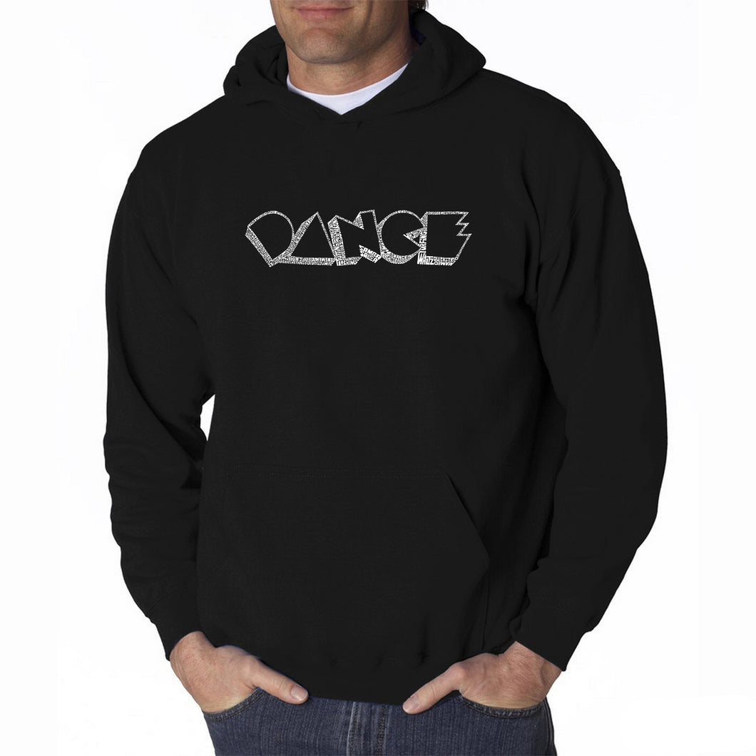 DIFFERENT STYLES OF DANCE - Men's Word Art Hooded Sweatshirt