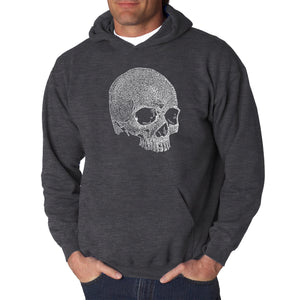 Dead Inside Skull - Men's Word Art Hooded Sweatshirt