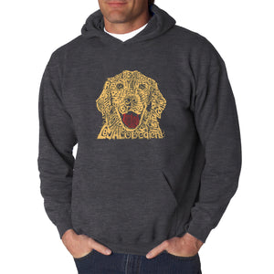 Dog - Men's Word Art Hooded Sweatshirt