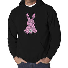 Load image into Gallery viewer, Easter Bunny  - Men&#39;s Word Art Hooded Sweatshirt