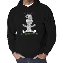 Load image into Gallery viewer, Christmas Elf - Men&#39;s Word Art Hooded Sweatshirt