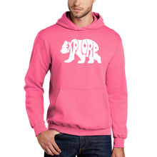 Load image into Gallery viewer, Explore - Men&#39;s Word Art Hooded Sweatshirt