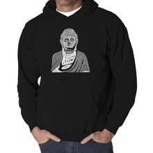 Load image into Gallery viewer, Buddha  - Men&#39;s Word Art Hooded Sweatshirt