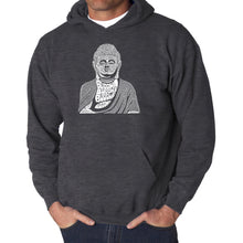 Load image into Gallery viewer, Buddha  - Men&#39;s Word Art Hooded Sweatshirt