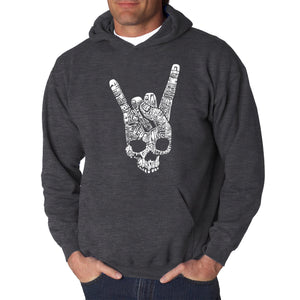 Heavy Metal Genres - Men's Word Art Hooded Sweatshirt
