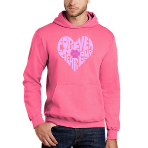 Forever In Our Hearts - Men's Word Art Hooded Sweatshirt