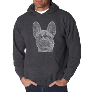 French Bulldog - Men's Word Art Hooded Sweatshirt