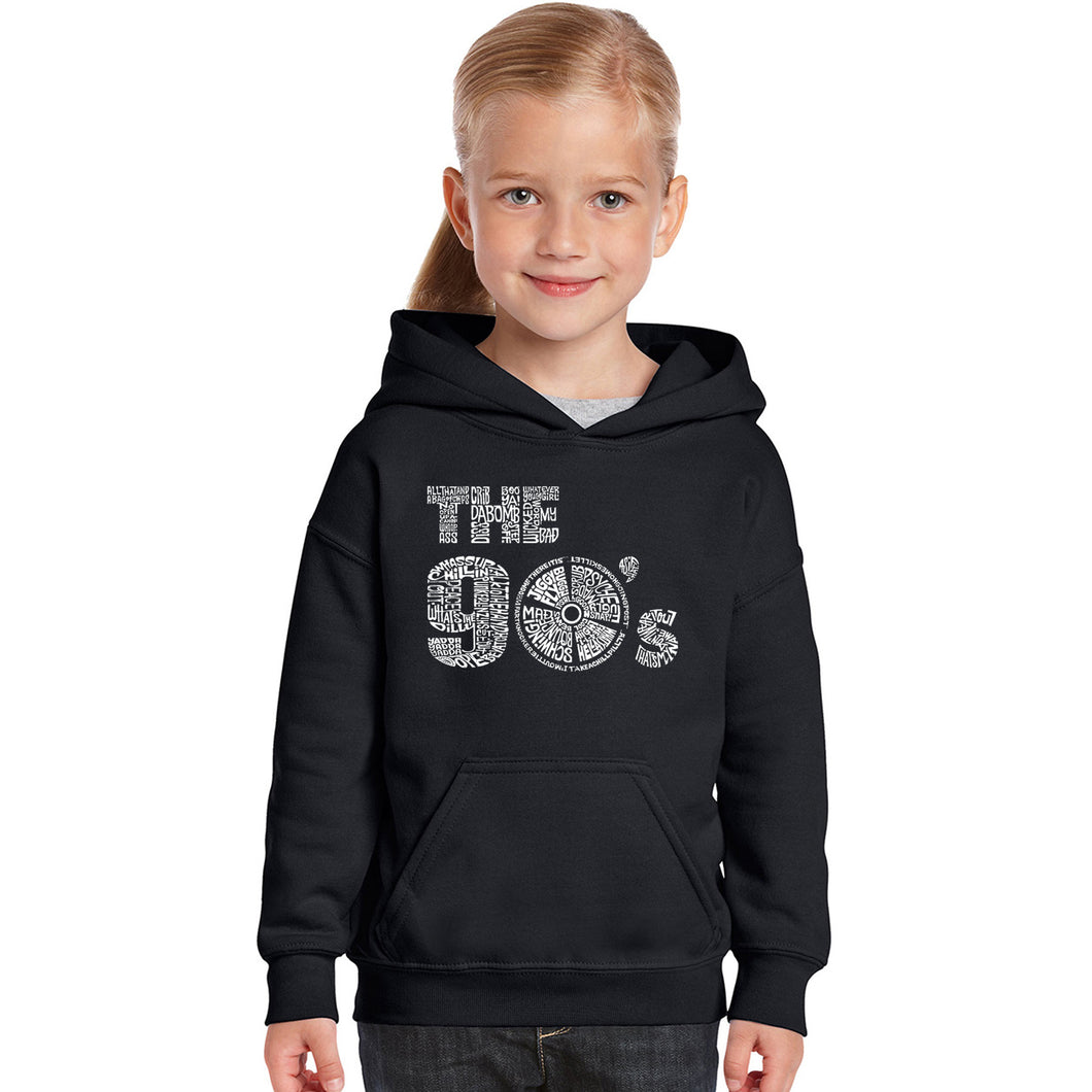 90S - Girl's Word Art Hooded Sweatshirt