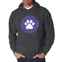 Load image into Gallery viewer, Gandhi&#39;s Quote on Animal Treatment - Men&#39;s Word Art Hooded Sweatshirt