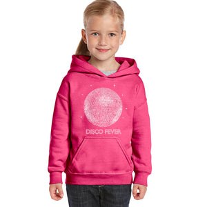 Disco Ball - Girl's Word Art Hooded Sweatshirt