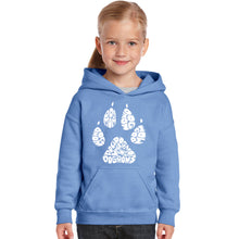 Load image into Gallery viewer, Dog Mom - Girl&#39;s Word Art Hooded Sweatshirt