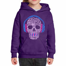 Load image into Gallery viewer, Styles of EDM Music  - Girl&#39;s Word Art Hooded Sweatshirt