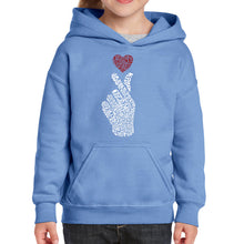 Load image into Gallery viewer, K-Pop  - Girl&#39;s Word Art Hooded Sweatshirt