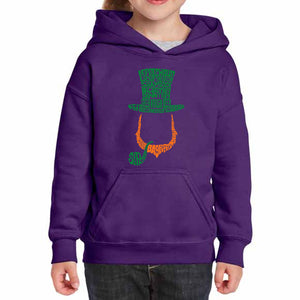 Leprechaun  - Girl's Word Art Hooded Sweatshirt