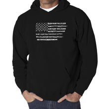 Load image into Gallery viewer, Glory Hallelujah Flag  - Men&#39;s Word Art Hooded Sweatshirt