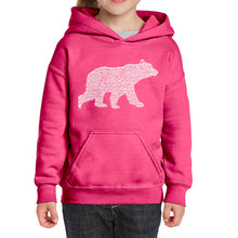 Load image into Gallery viewer, Mama Bear  - Girl&#39;s Word Art Hooded Sweatshirt