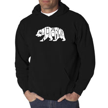 Load image into Gallery viewer, California Bear - Men&#39;s Word Art Hooded Sweatshirt