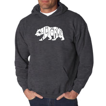 Load image into Gallery viewer, California Bear - Men&#39;s Word Art Hooded Sweatshirt