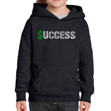 Load image into Gallery viewer, Success  - Girl&#39;s Word Art Hooded Sweatshirt
