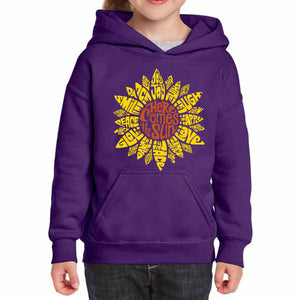 Sunflower  - Girl's Word Art Hooded Sweatshirt