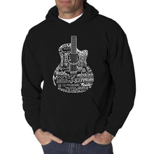 Load image into Gallery viewer, Languages Guitar - Men&#39;s Word Art Hooded Sweatshirt